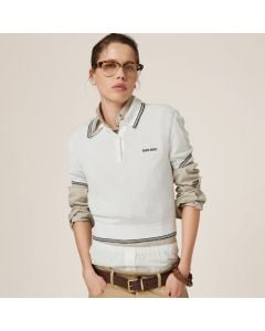 MIU MIU Cotton jersey polo shirt