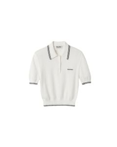 MIU MIU Cotton jersey polo shirt