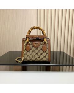 Gucci Diana crystal mini tote bag