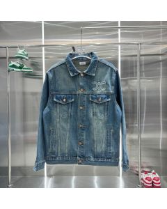 Celine Trucker jacket in dark union wash denim
