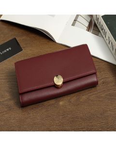 LOEWE Pebble continental wallet in shiny nappa calfskin