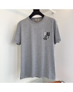 Hermès "H Puzzle" t-shirt with leather detail