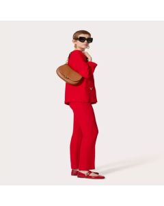 SMALL VALENTINO GARAVANI OHVAL SHOULDER BAG IN NAPPA CALFSKIN
