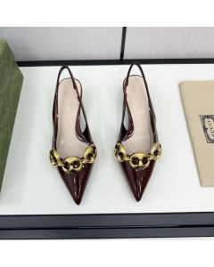 Women's slingback with Gucci Marina Chain