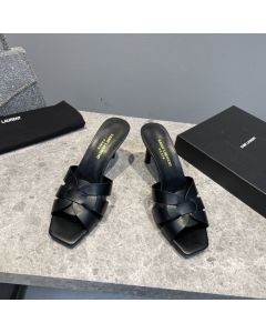 YSL TRIBUTE MULES in smooth leather