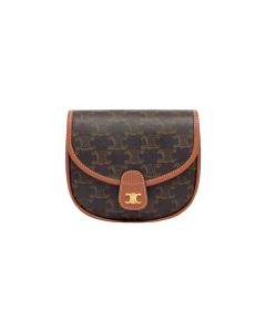 Celine MINI BESACE IN TRIOMPHE CANVAS AND CALFSKIN