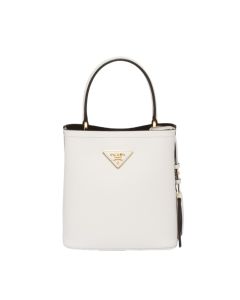 Small Saffiano Leather Prada Panier Bag