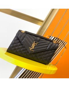 YSL ENVELOPE MEDIUM in MATELASSÉ lambskin