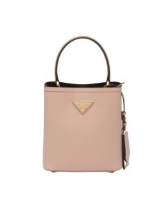 Small Saffiano Leather Prada Panier Bag