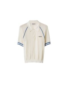 MIU MIU Cotton knit polo shirt