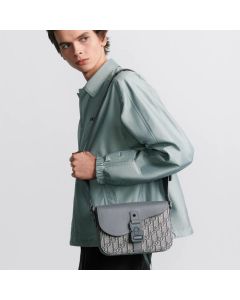 Dior Small Saddle Messenger Bag with Flap