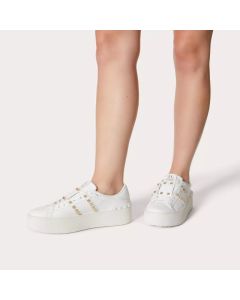 Valentino FLATFORM ROCKSTUD UNTITLED SNEAKER IN CALFSKIN