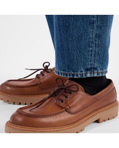 Prada Laced leather loafers