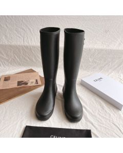 HIGH CELINE RAIN BOOTS in Natural Rubber