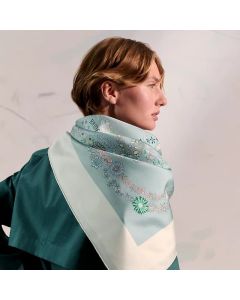 Hermès Brides de Gala en Fleurs scarf 90