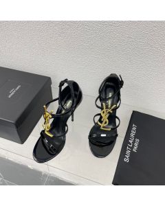 YSL Cassandra sandals in patent leather