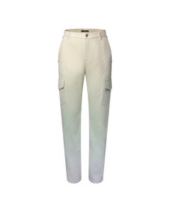 LV Damier Gradient Jacquard Denim Cargo Pants