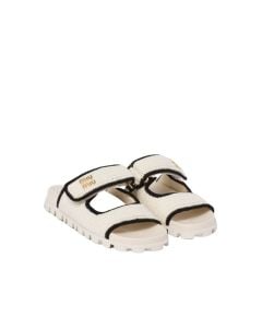 MIU MIU Crochet knit slides