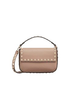 Valentino ROCKSTUD GRAINY CALFSKIN POUCH