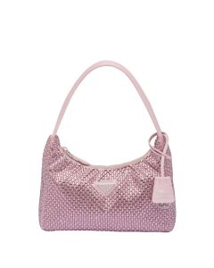 Prada Re-Edition Satin mini-bag with crystals