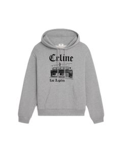Celine troubadour loose hoodie in cotton fleece