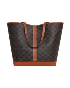 Celine MEDIUM CABAS IN TRIOMPHE CANVAS AND CALFSKIN