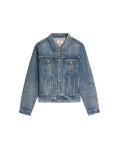 Celine oversized trucker jacket in union wash denim