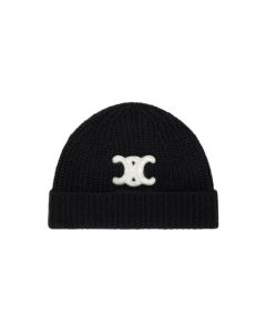 Celine TRIOMPHE BEANIE IN SEAMLESS CASHMERE