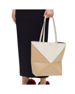 LOEWE Puzzle Fold Tote in shiny calfskin