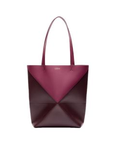 LOEWE Puzzle Fold Tote in shiny calfskin