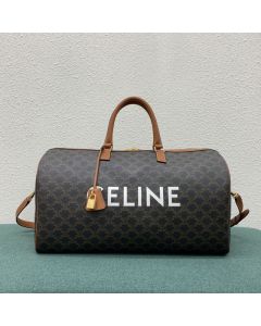LARGE VOYAGE BAG IN TRIOMPHE CANVAS WITH CELINE PRINT