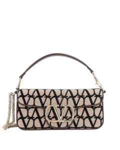 VALENTINO GARAVANI LOCÒ TOILE ICONOGRAPHE SHOULDER BAG