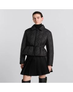 Dior Macrocannage Belted Peacoat