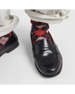 Prada Brushed leather loafers