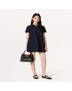 VALENTINO GARAVANI ALLTIME MEDIUM HANDBAG IN GRAINY CALFSKIN
