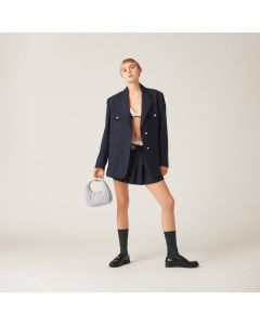 MIU MIU Wander matelassé nappa leather hobo bag