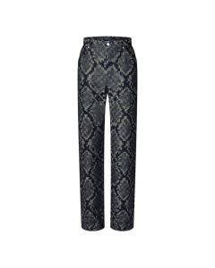 LV Graphic Denim Skate Pants
