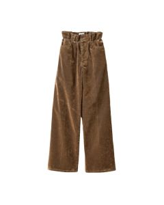 MIU MIU Washed flocked chambray pants