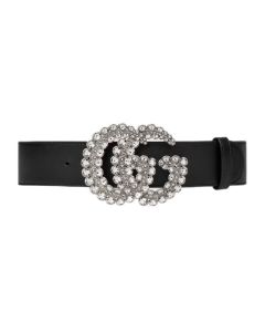 Gucci GG Marmont wide belt with crystals