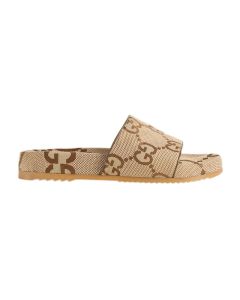 Gucci Men's maxi GG canvas slide sandal