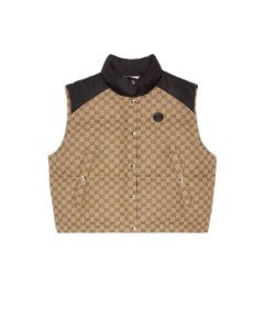 Gucci GG cotton canvas puffer vest