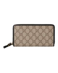 Gucci GG Emblem zip around wallet
