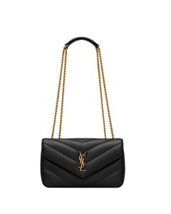 YSL LOULOU small in MATELASSÉ lambskin