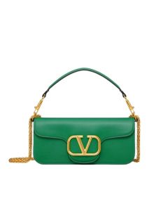 VALENTINO GARAVANI LOCÒ CALFSKIN SHOULDER BAG