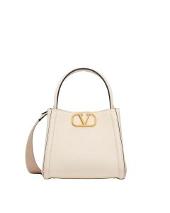 VALENTINO GARAVANI ALLTIME SMALL HANDBAG IN GRAINY CALFSKIN