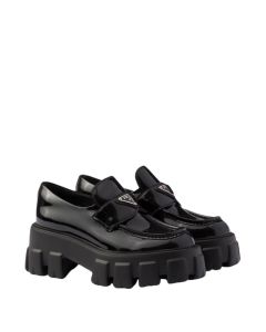 Prada Monolith patent leather loafers