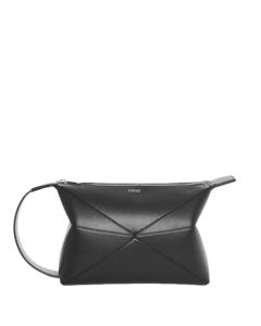 LOEWE Puzzle Fold wash bag in shiny calfskin