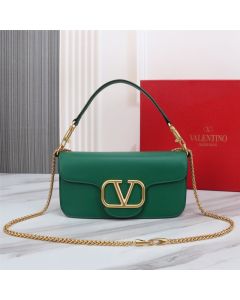 VALENTINO GARAVANI LOCÒ CALFSKIN SHOULDER BAG