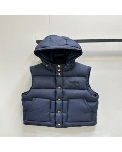 Celine oversized sleeveless down jacket in lightweight nylon