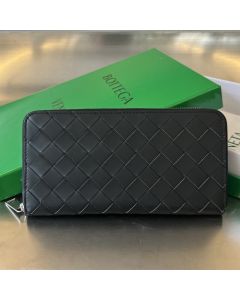 Bottega Veneta Intrecciato Zip Around Wallet